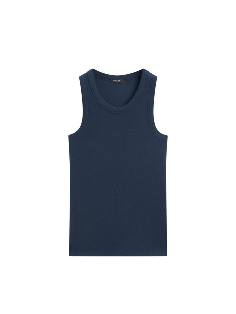 Хлопковый топ с открытой спиной