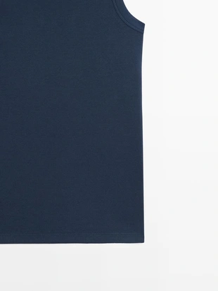 Хлопковый топ с открытой спиной- Заказать в России