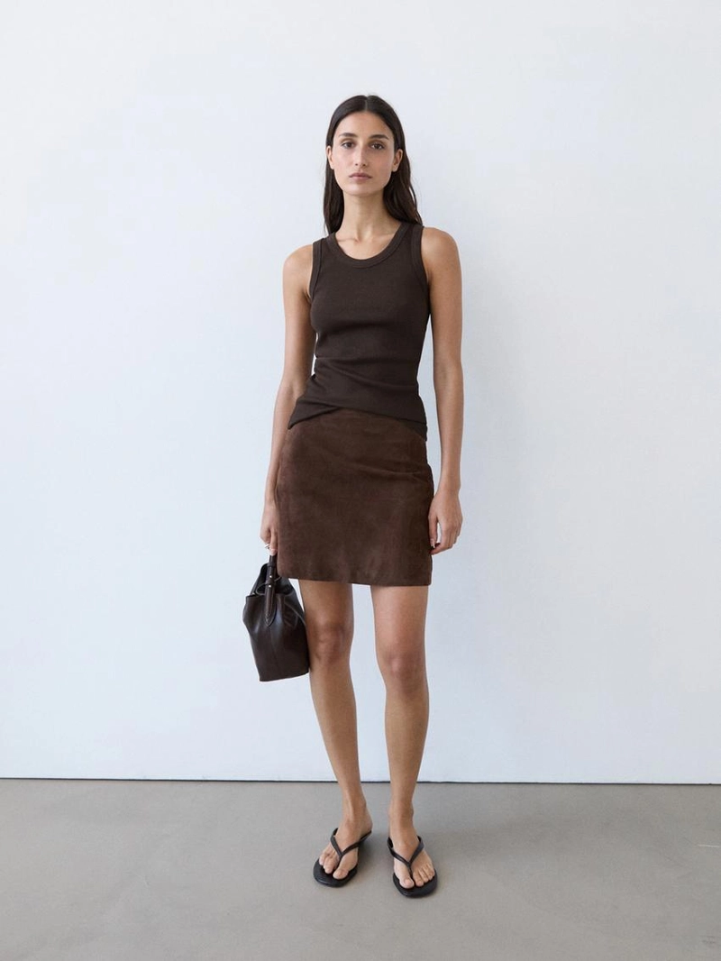 Хлопковый топ с открытой спиной