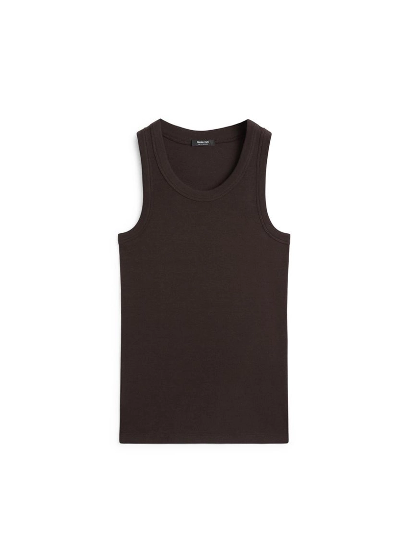 Хлопковый топ с открытой спиной