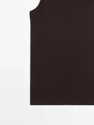 Хлопковый топ с открытой спиной- Заказать в России