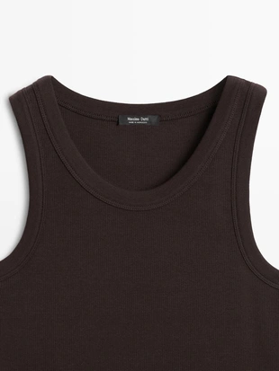 Хлопковый топ с открытой спиной- Заказать в России