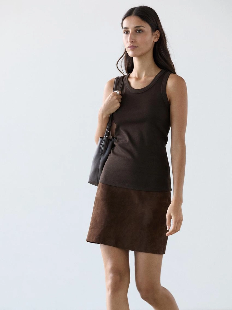 Хлопковый топ с открытой спиной