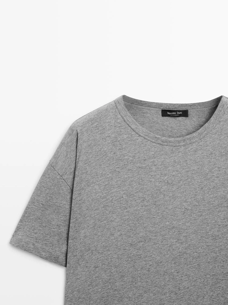 Футболка с короткими рукавами из хлопка в стиле баллон