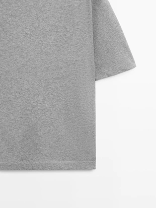 Футболка с короткими рукавами из хлопка в стиле баллон- Заказать в России