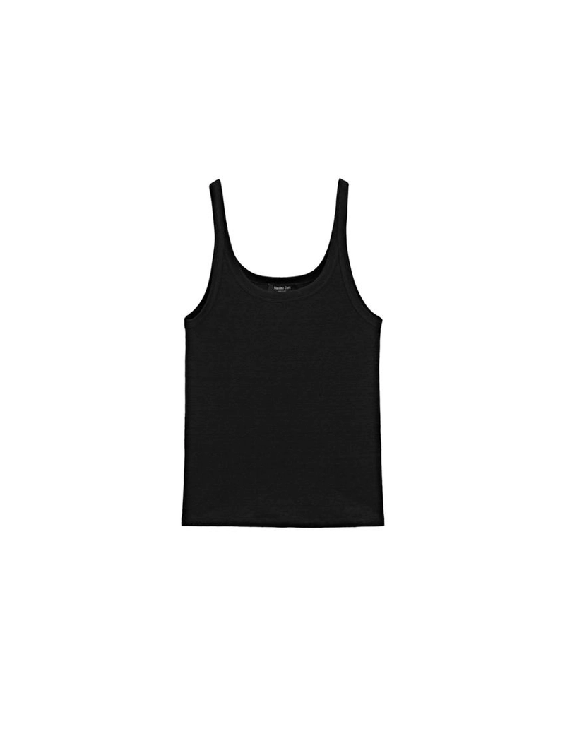 Топ на бретелях из смесового льна