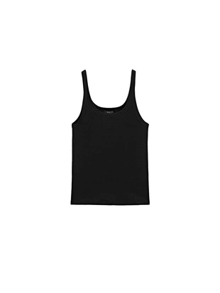 Топ на бретелях из смесового льна- Заказать в России