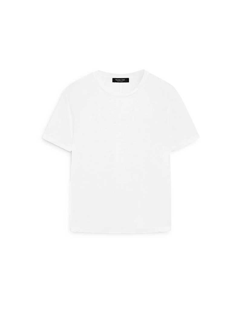 Футболка с короткими рукавами из льна