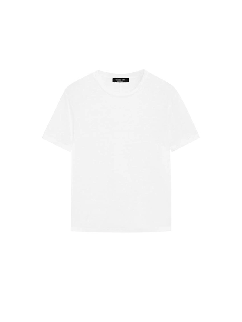 Футболка с короткими рукавами из льна