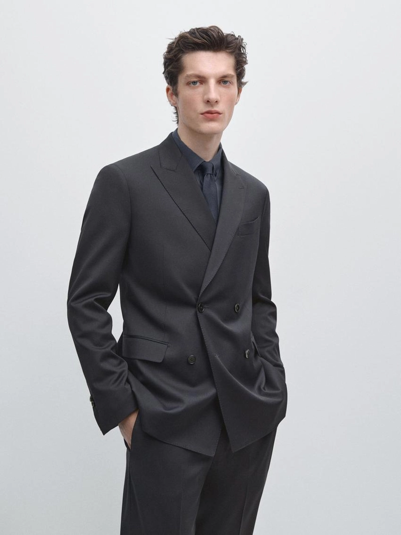 Пиджак из шерсти cool wool с двумя рядами пуговиц