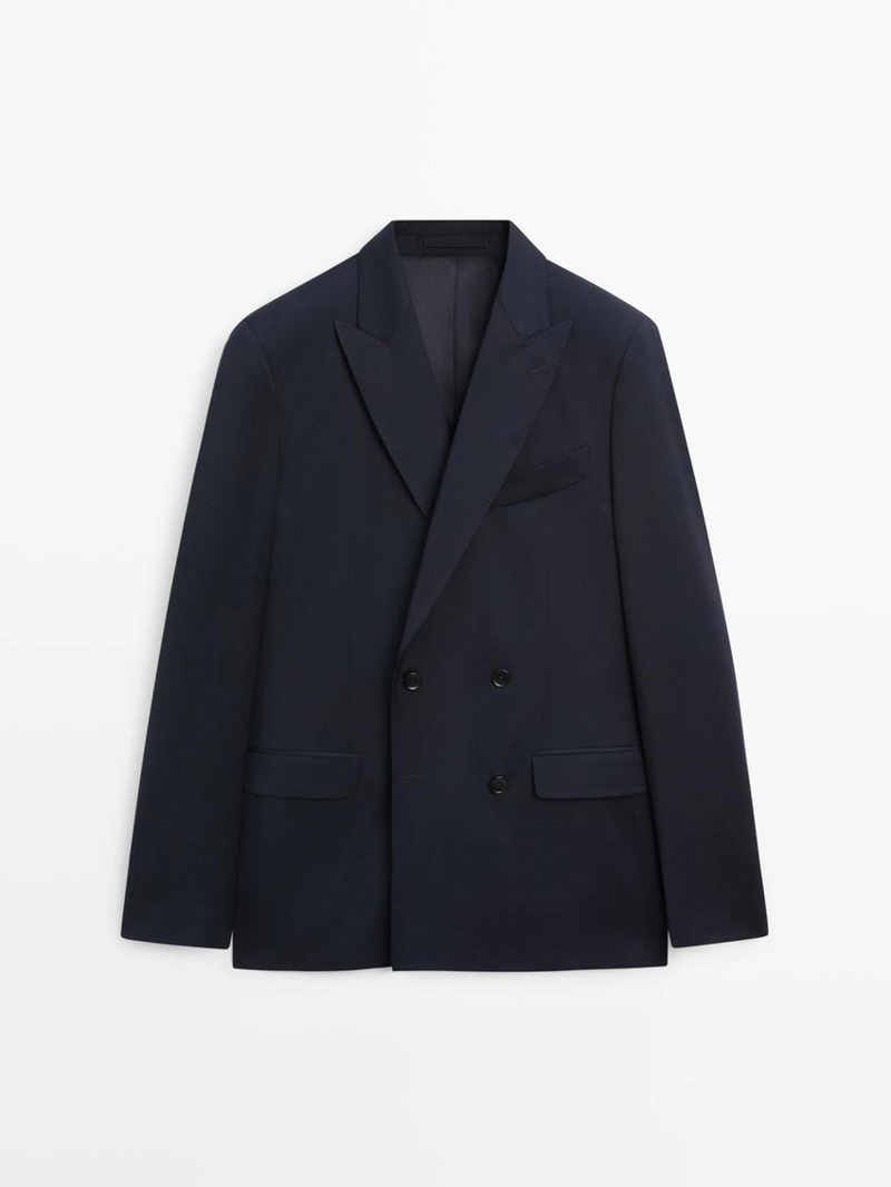 Пиджак из шерсти cool wool с двумя рядами пуговиц