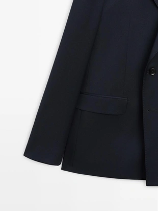 Пиджак из шерсти cool wool с двумя рядами пуговиц- Заказать в России
