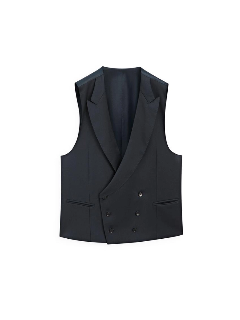 Жилет для костюма из кулирной шерсти