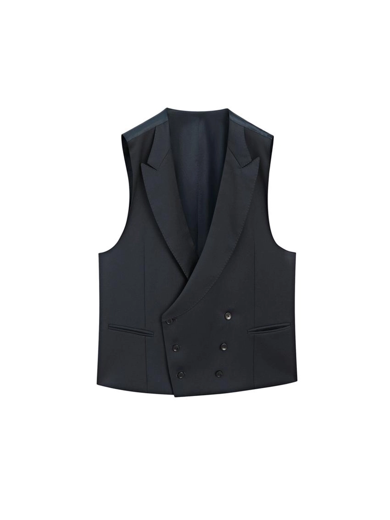Жилет для костюма из кулирной шерсти