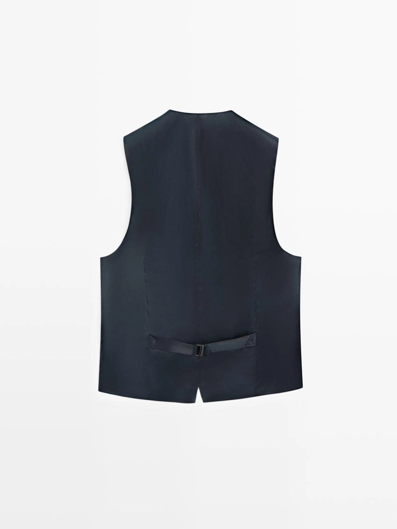 Жилет для костюма из кулирной шерсти