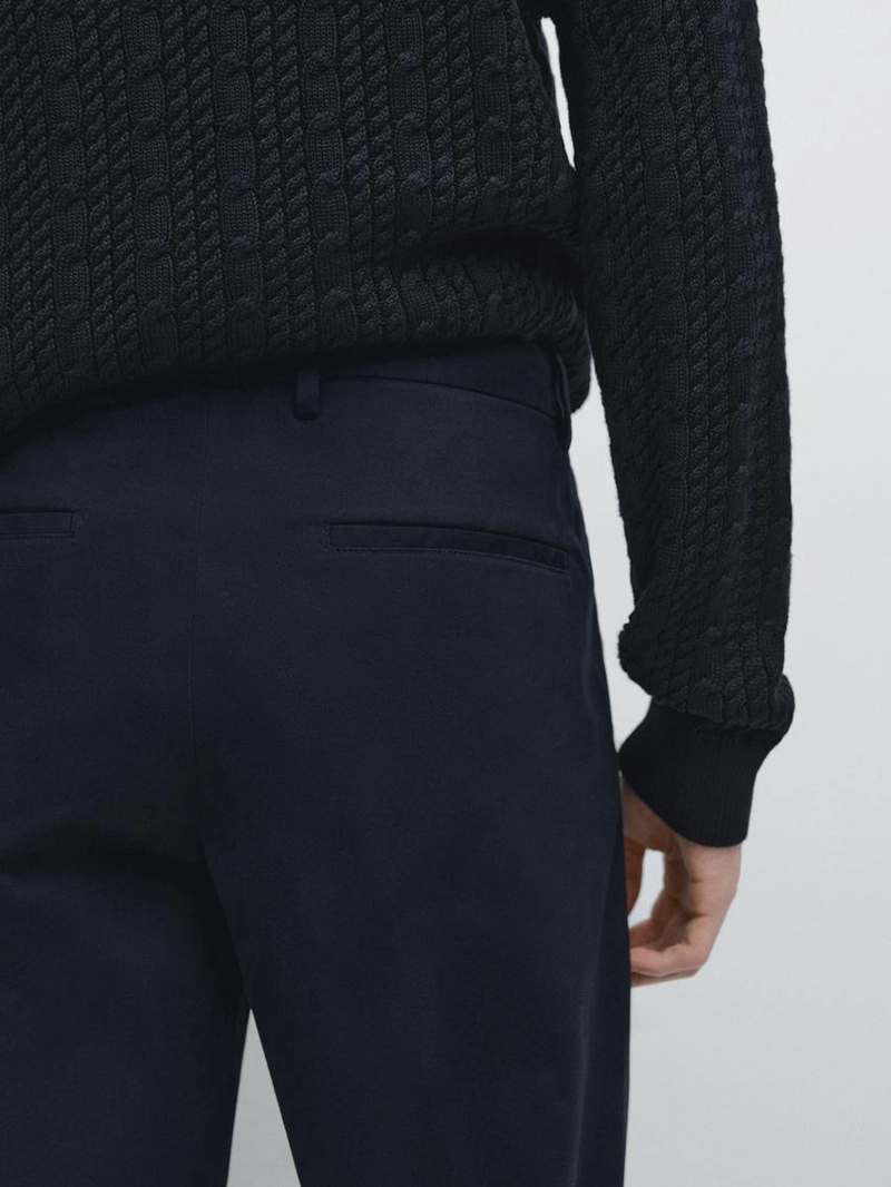 Брюки из хлопка slim fit