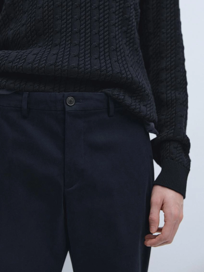 Брюки из хлопка slim fit