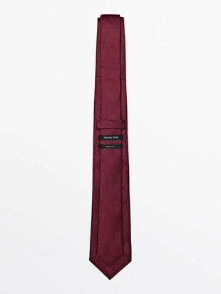 Галстук из 100% шелка с текстурой- Заказать в России