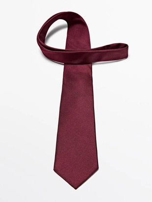 Галстук из 100% шелка с текстурой- Заказать в России