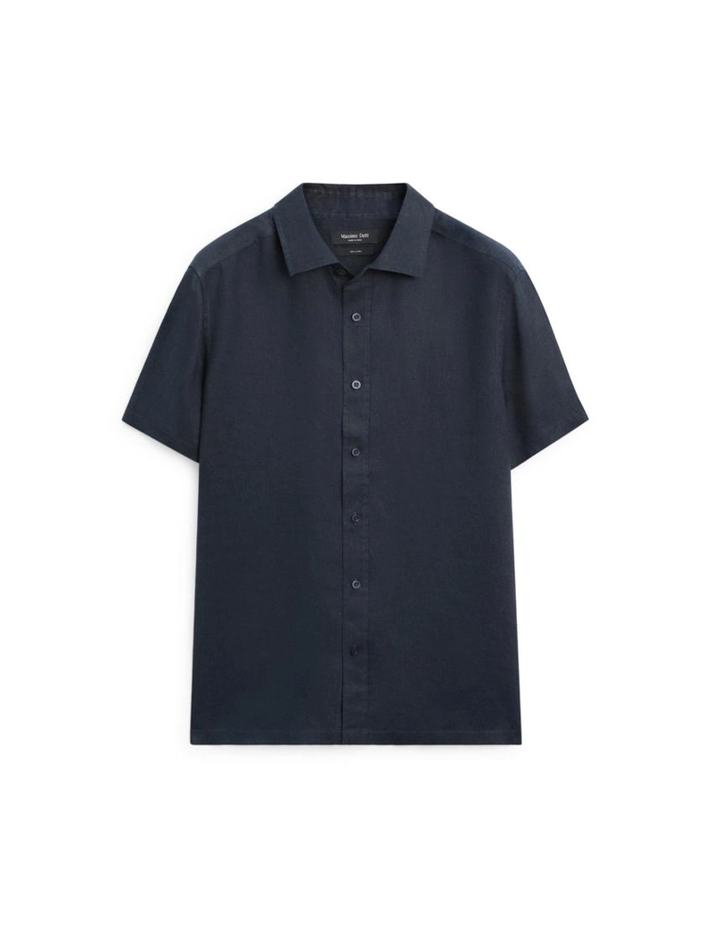 Рубашка с коротким рукавом из 100% льна