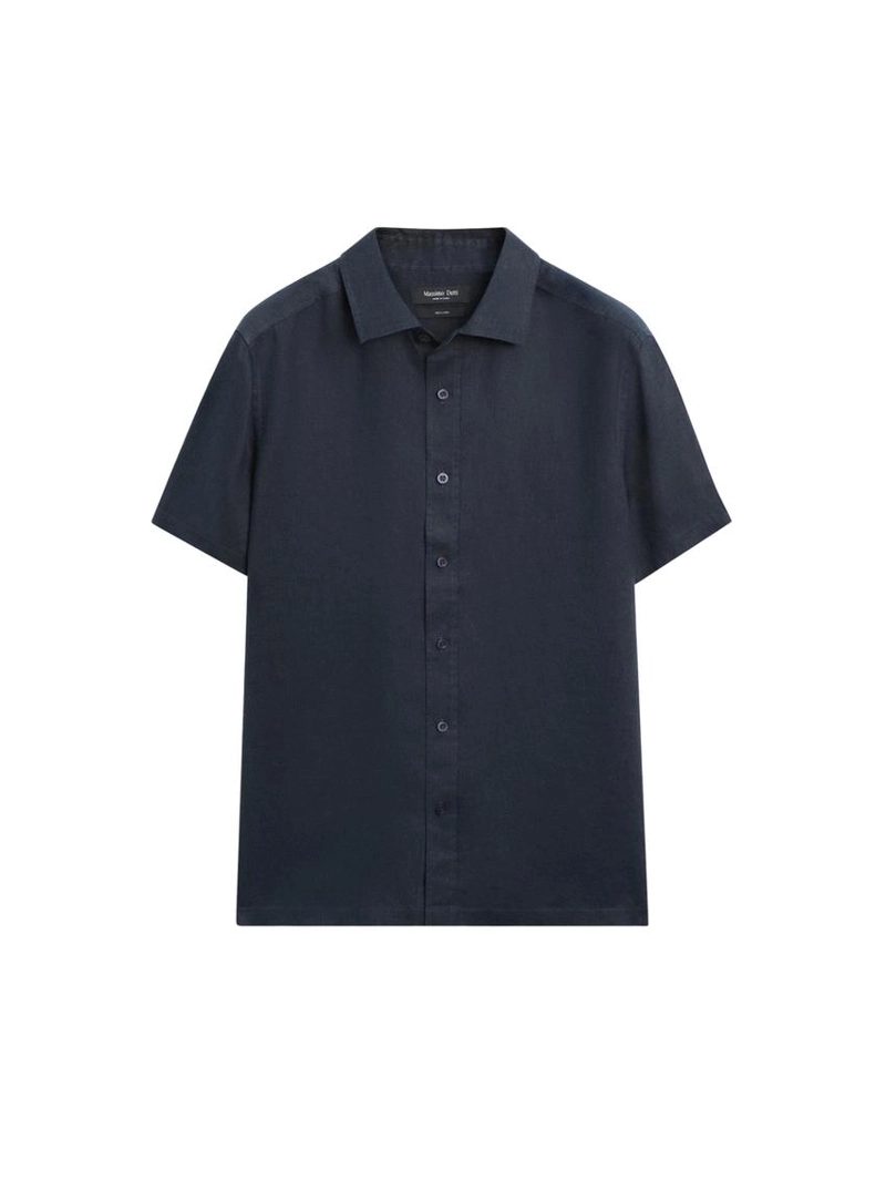 Рубашка с коротким рукавом из 100% льна