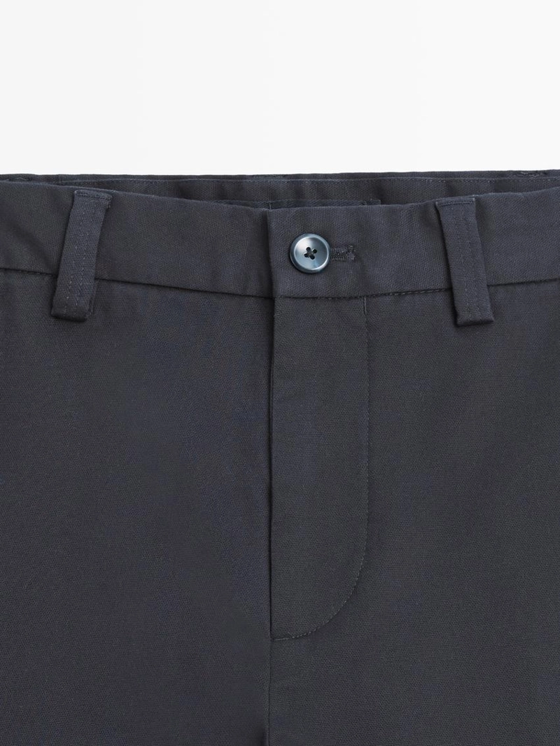 Брюки с зауженным кроем из микротекстурированной ткани