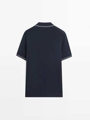 Вязанный свитр с воротником детализированным- Заказать в России