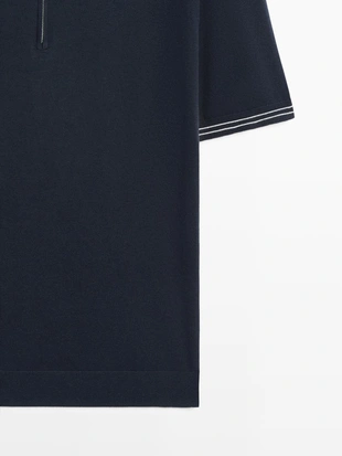 Вязанный свитр с воротником детализированным- Заказать в России