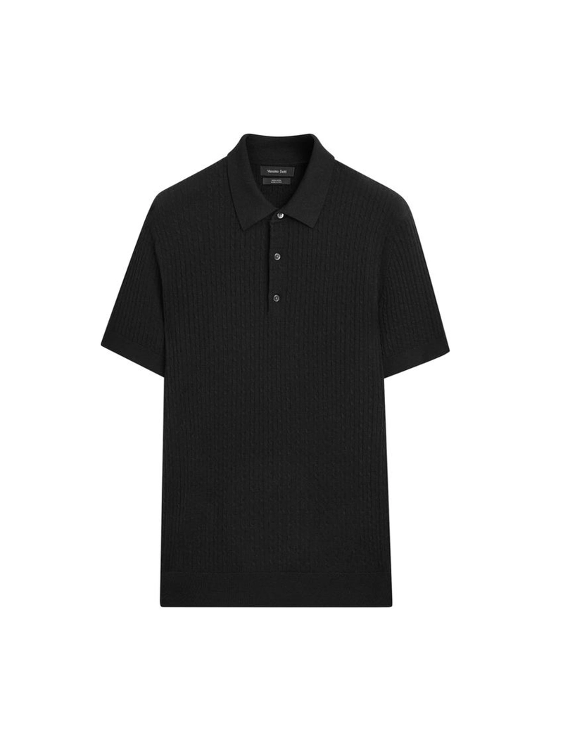 Свитер-поло из мериносовой шерсти