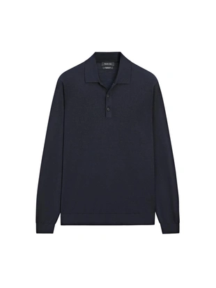 Джемпер из шерсти с воротником-поло- Заказать в России