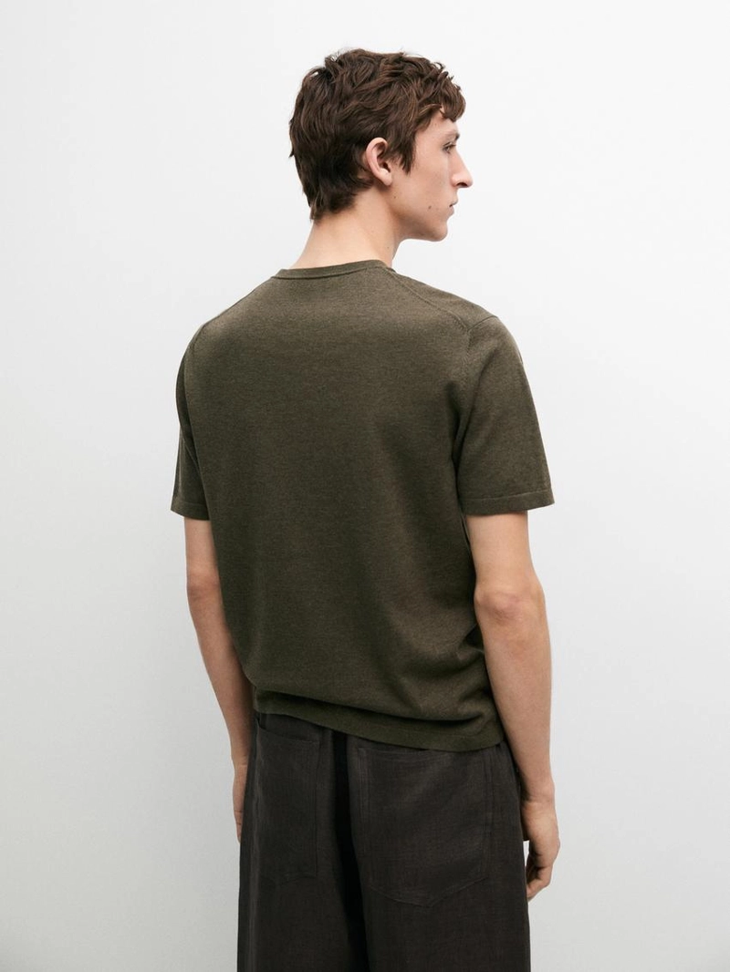 Трикотажная хлопковая футболка