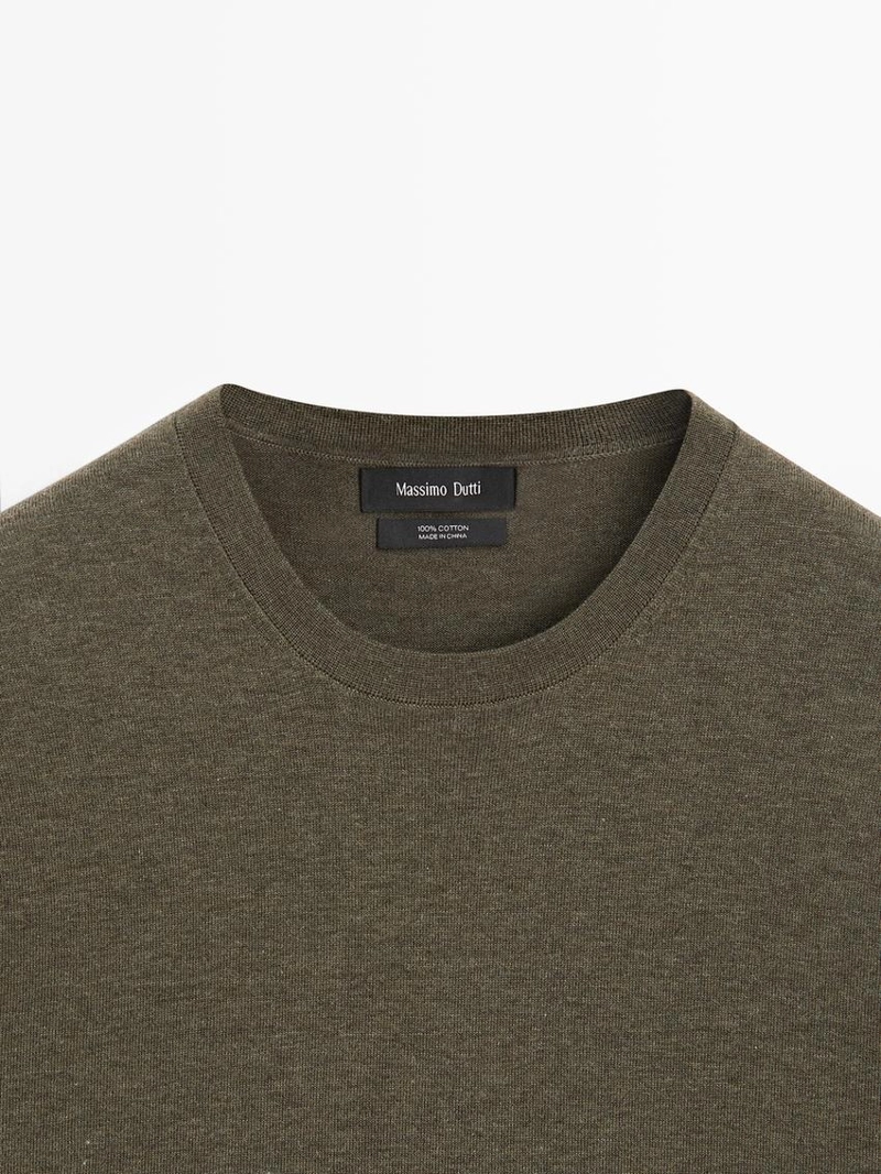 Трикотажная хлопковая футболка