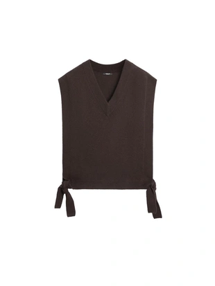 Бюстье с косой линией горловины и деталями завязок- Заказать в России