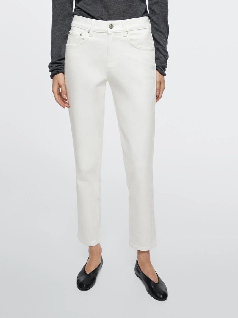 Джинсы с завышенной посадкой и укороченные брючины