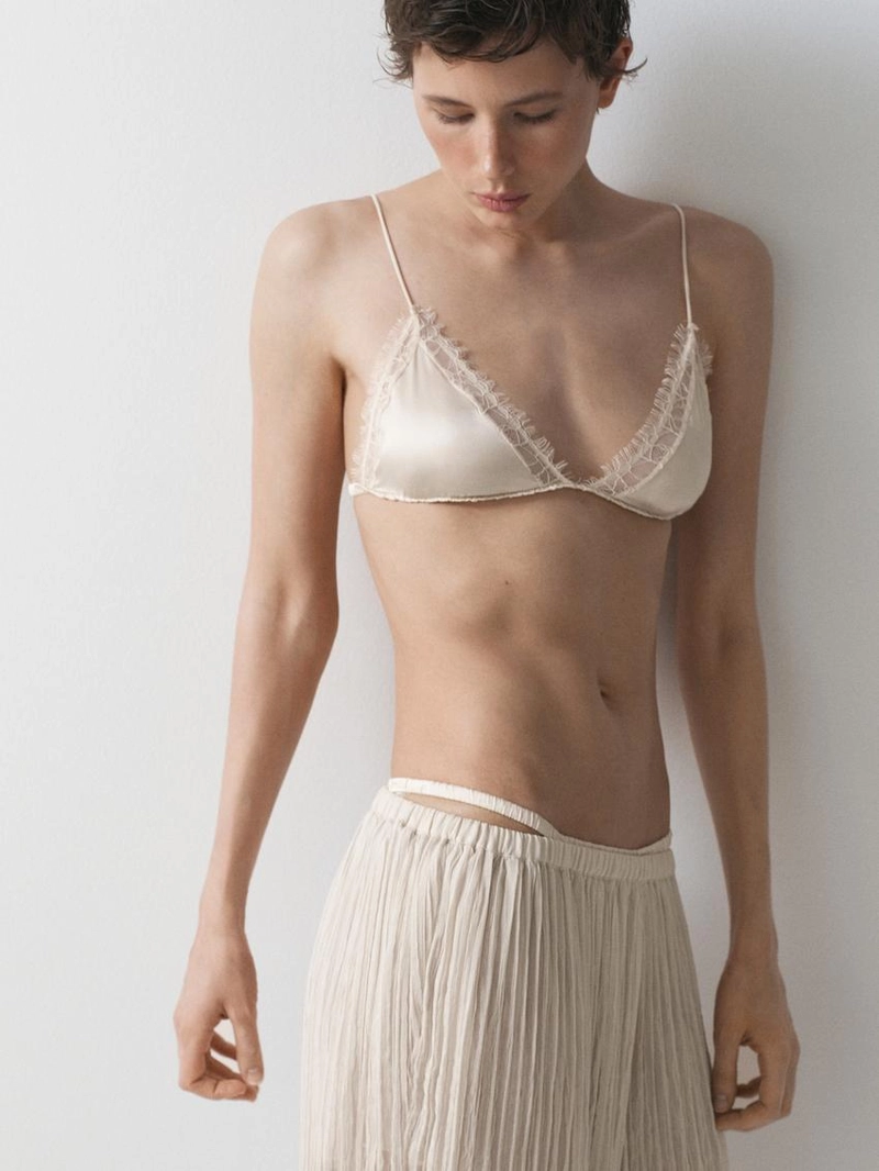 Брюки-саруэль с деталями в складку