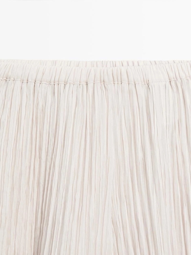 Брюки-саруэль с деталями в складку