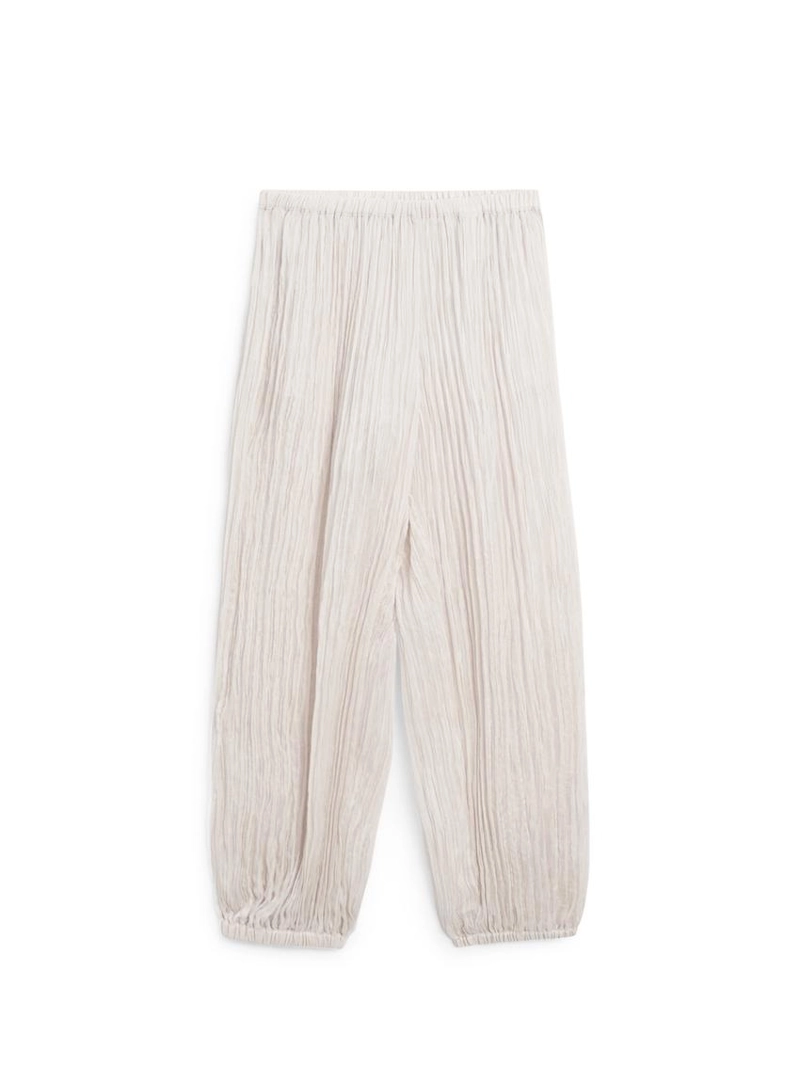 Брюки-саруэль с деталями в складку