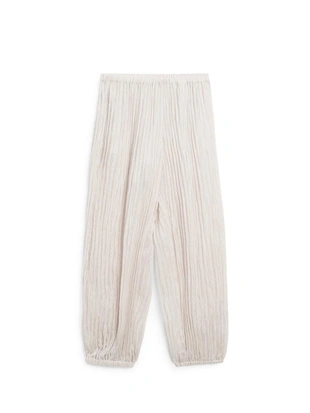 Брюки-саруэль с деталями в складку- Заказать в России