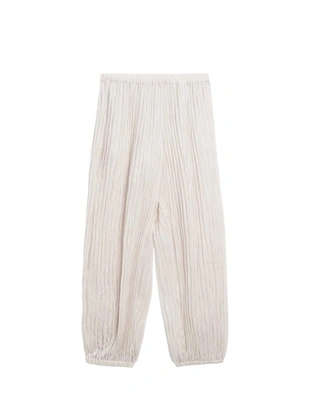 Брюки-саруэль с деталями в складку- Заказать в России