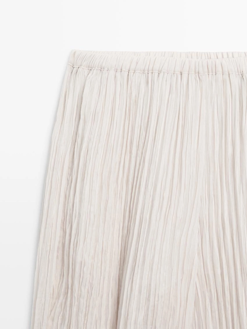 Брюки-саруэль с деталями в складку