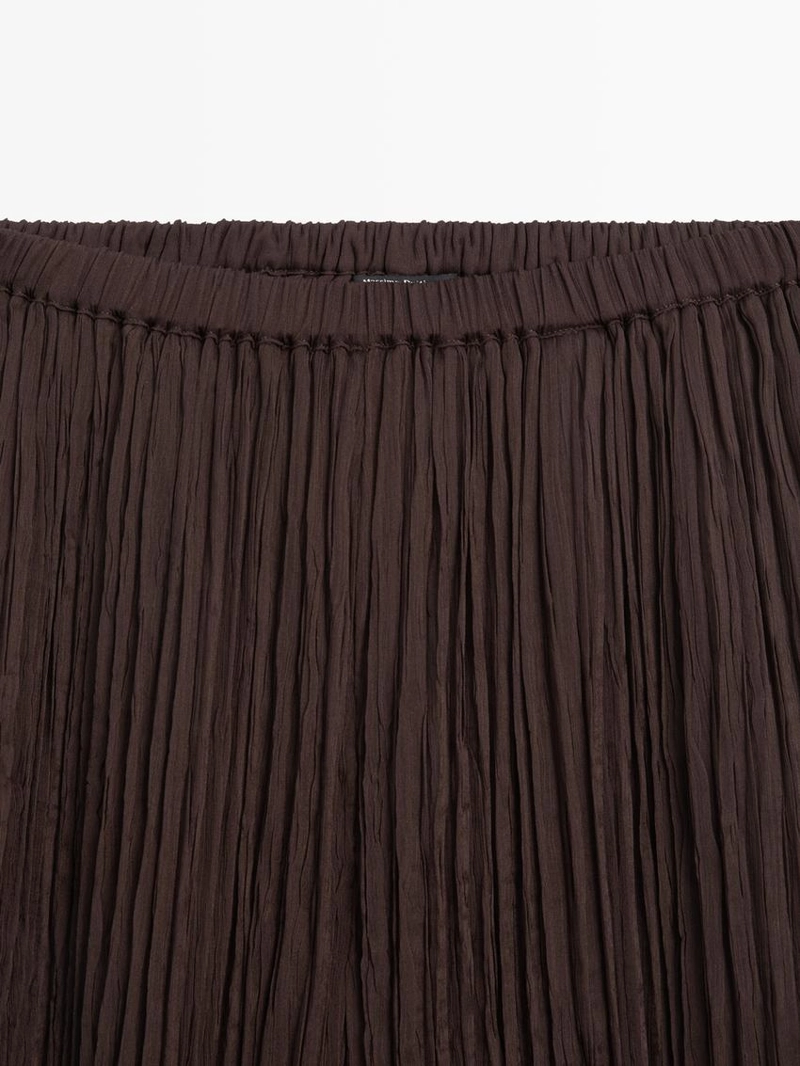 Брюки саруэль с деталями в складку