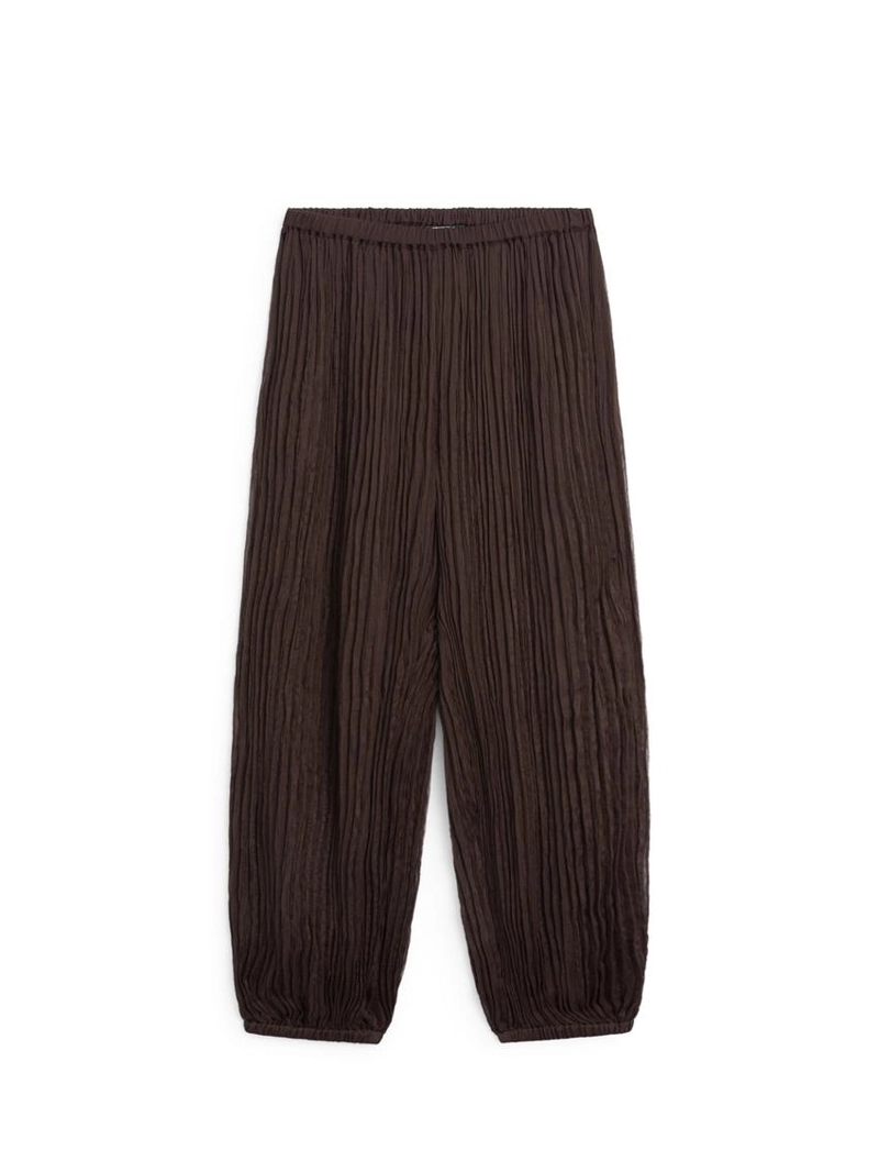 Брюки саруэль с деталями в складку