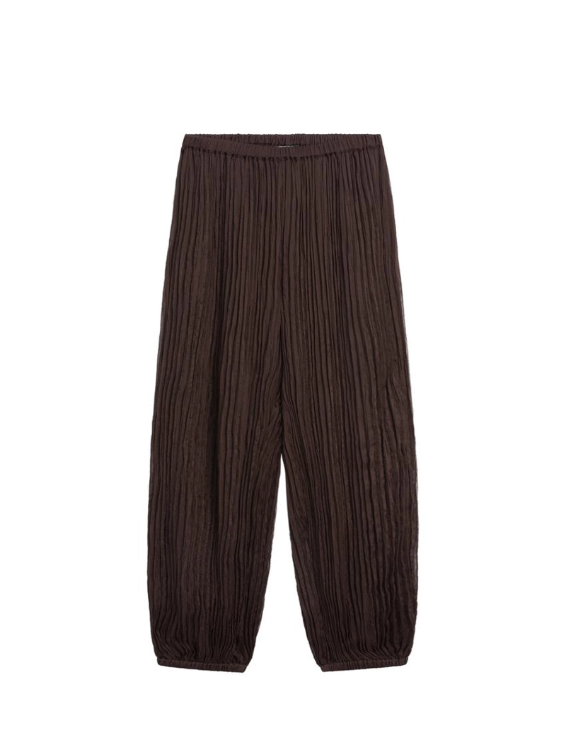 Брюки саруэль с деталями в складку