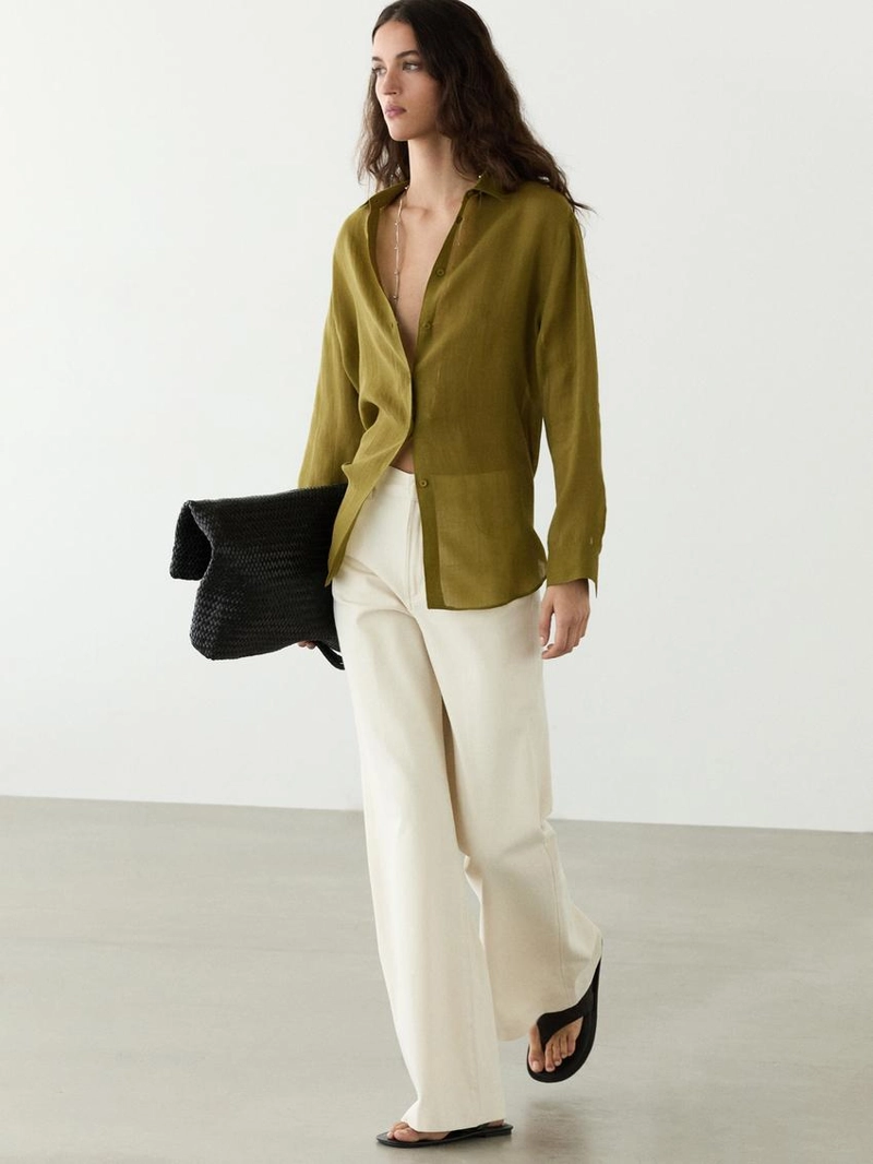 Рубашка с рубашечным воротником