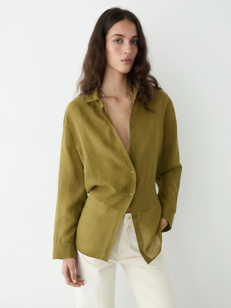 Рубашка с рубашечным воротником