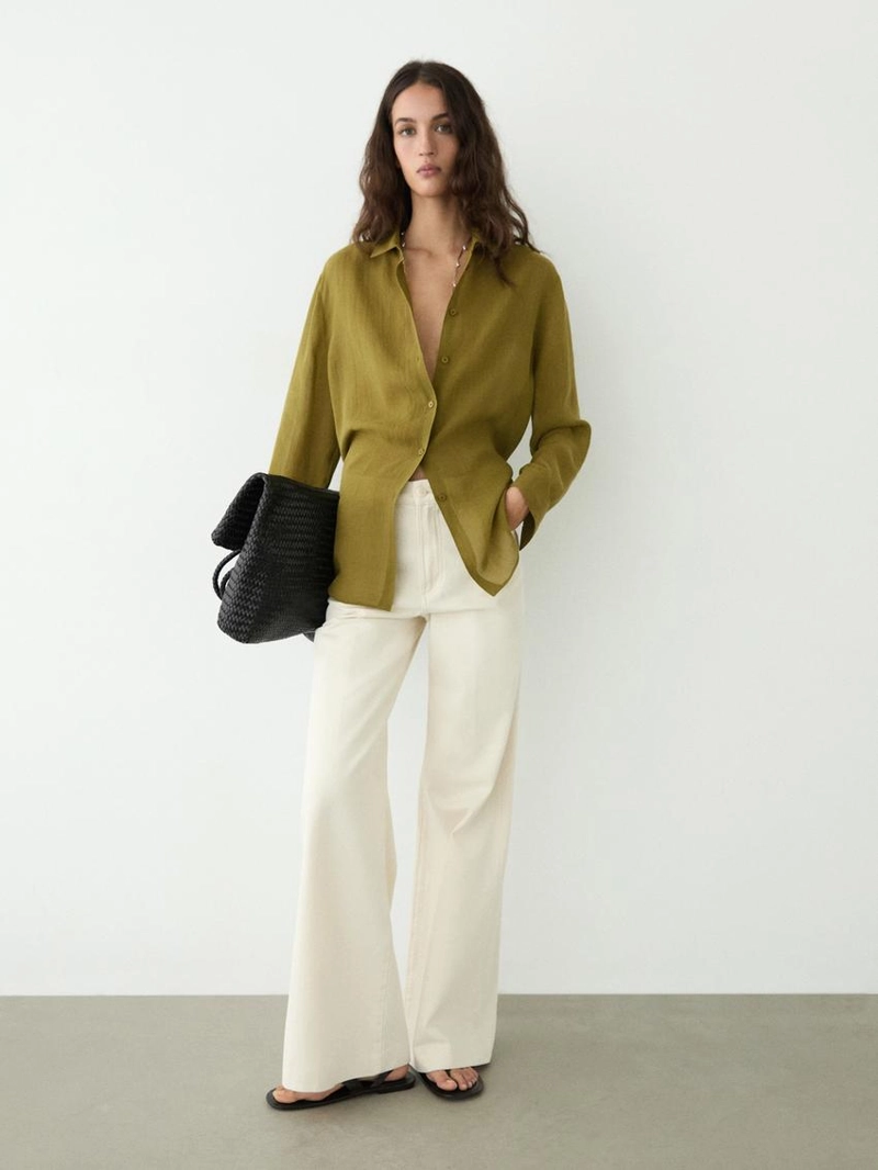 Рубашка с рубашечным воротником