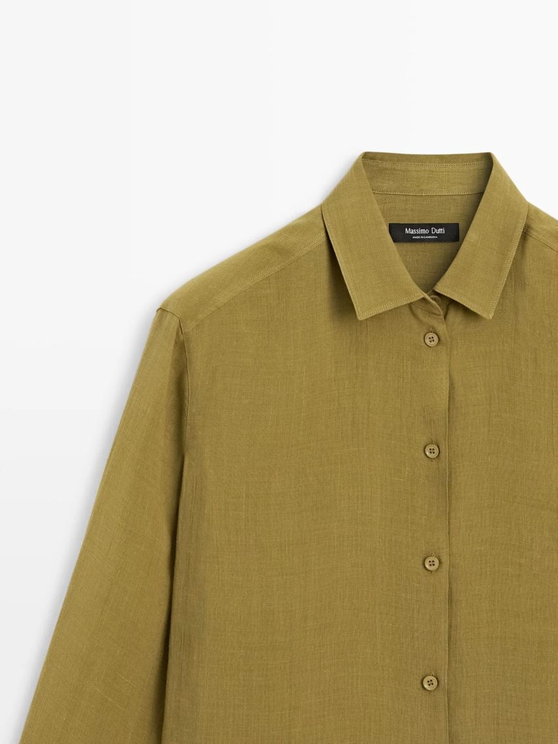 Рубашка с рубашечным воротником