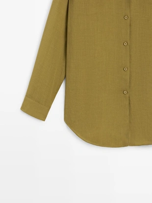 Рубашка с рубашечным воротником- Заказать в России