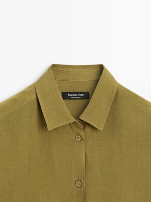 Рубашка с рубашечным воротником- Заказать в России