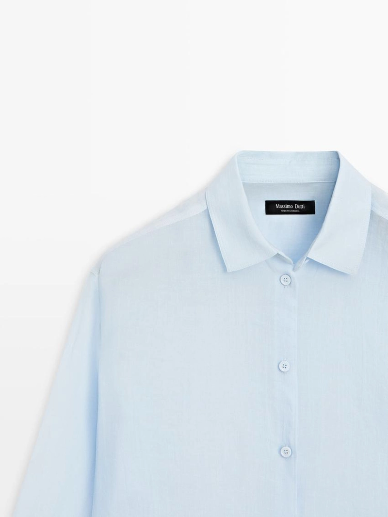 Рубашка с рубашечным воротником